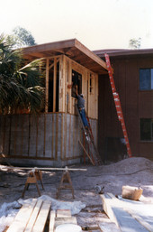 Archival vault being added to the new Koreshan Unity headquarters in Estero, Florida.