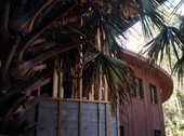 Archival vault construction at the new Koreshan Unity headquarters in Estero, Florida.