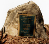 Hedwig Michel's grave by Planetary Court at the Koreshan State Historic Site in Estero, Florida.