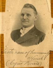 Portrait of Dr. Cyrus Reed Teed, founder of the Koreshan Universology.