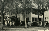 Postcard showing the Dr. John J. Henz Hospital in Orlando, Florida.