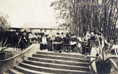 Koreshan Unity band performing a concert at Bamboo Landing in Estero, Florida.