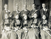 Part of the Koreshan Unity orchestra in Chicago, Illinois.