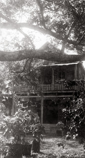 Home of Dr. Cyrus R. Teed, founder of the Koreshan Unity, at the Koreshan State Historic Site park in Estero, Florida.