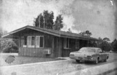 Ranger station at the Koreshan State Historic Site park in Estero, Florida.