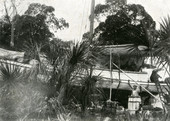 Koreshan boat under repair.