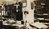 Koreshan Imogene Bubbett (later Rahn) at work.