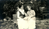 Koreshans Nell Castle with her mother Eleanor Castle.