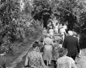 Visitors at the Koreshan State Historic Site park on day of dedication.