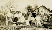 Postcard showing group portrait of Koreshans.
