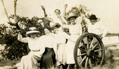 Postcard showing group portrait of Koreshans.