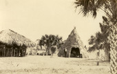 Koreshan exhibit "Wigwam Camp" at their Industrial & Art Exhibit in Estero, Florida.
