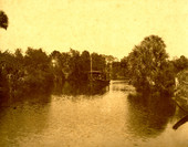 Motorboat "Victoria" on the Estero River.