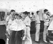Vocational training in haircutting