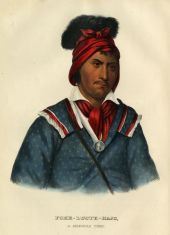 Foke-Luste-Hajo, a Seminole chief.