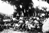 Band playing at dedication of memorial to Colin P. Kelly, Jr. - Madison, Florida