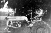 Betty Fraleigh (O'Toole) sitting on tractor - Madison, Florida
