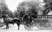 Horse drawn fire wagon - Madison County, Florida