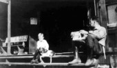 Henry Noegel and his son Charles at the Camp Suwannee Store - Ellaville, Florida