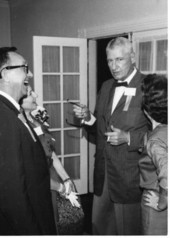 Millard F. Caldwell talking with a few people - Tallahassee, Florida.