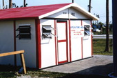 View showing the St. Ann Mission following Hurricane Andrew - Homestead, Florida.