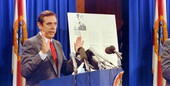 Bob Martinez addresses the media - Tallahassee, Florida