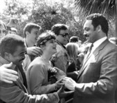 Reverend Jesse Jackson greets Florida State University students - Tallahassee, Florida