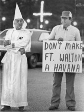 Klansmen at a rally - Fort Walton Beach, Florida