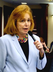 Rep. Eleanor Sobel, D-Hollywood, comments in support of a measure on the House floor during the 2003 Legislature..
