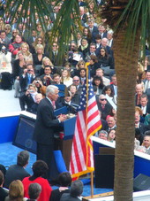 Governor Charlie Crist delivering his inaugural address - Tallahassee, Florida.