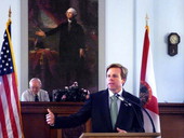 Senate President Mike Haridopolos, R-Merritt Island, speaking at the 2011 Florida Vision Summit in the Old Capitol Building - Tallahassee, Florida.
