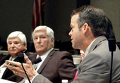 Representative Martin Kiar, D-Parkland, offering opposition debate to the Paycheck Protection Bill (HB 1021) before the House Appropriations Committee.