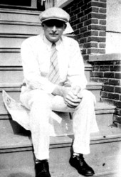 David Gibbs sitting on the steps