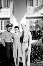 Al Sutton, Frances Schwartz and Norman Giller.