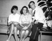 Lois Fuer Lewin, Isabelle Hecht and Frank Sinatra.