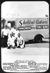 Sheldon's Caterers truck during filming of "Lady in Cement" - Miami Beach, Florida