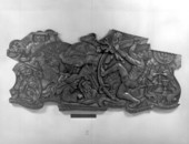 Wood carving at the entrance to the Temple Beth El - Hollywood, Florida
