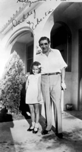 Roberta Lansky with her father Jack - Hollywood, Florida