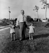 Marcus Frank with his granddaughters - Fort Lauderdale, Florida.