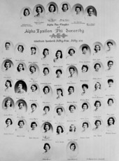 Members of the UF Alpha Tau Chapter of Alpha Epsilon Phi Sorority - Gainesville, Florida.