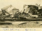 Hollywood beach house destroyed by the 1935 hurricane.