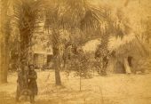 Girls on the grounds of Oak Lodge in Brevard County.