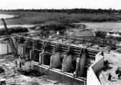 Construction of culvert near Lake Okeechobee.