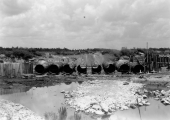 Construction site for culvert near Lake Okeechobee.