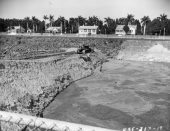 Construction at the Ortona Lock on the Caloosahatchee River.