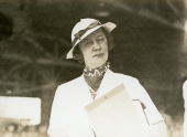Portrait of aviator Miss Grace Morrison.