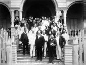 Governor William S. Jennings during visit to Havana - Cuba
