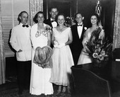 Mr. and Mrs. Ausley, John and Sis McCarty, and Mr. and Mrs. Bronin on the evening of Dan McCarty's inauguration