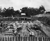 Florida Supreme Court Building construction site looking north - Tallahassee, Florida.