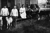 Caraway family in front of home - Apalachicola, Florida